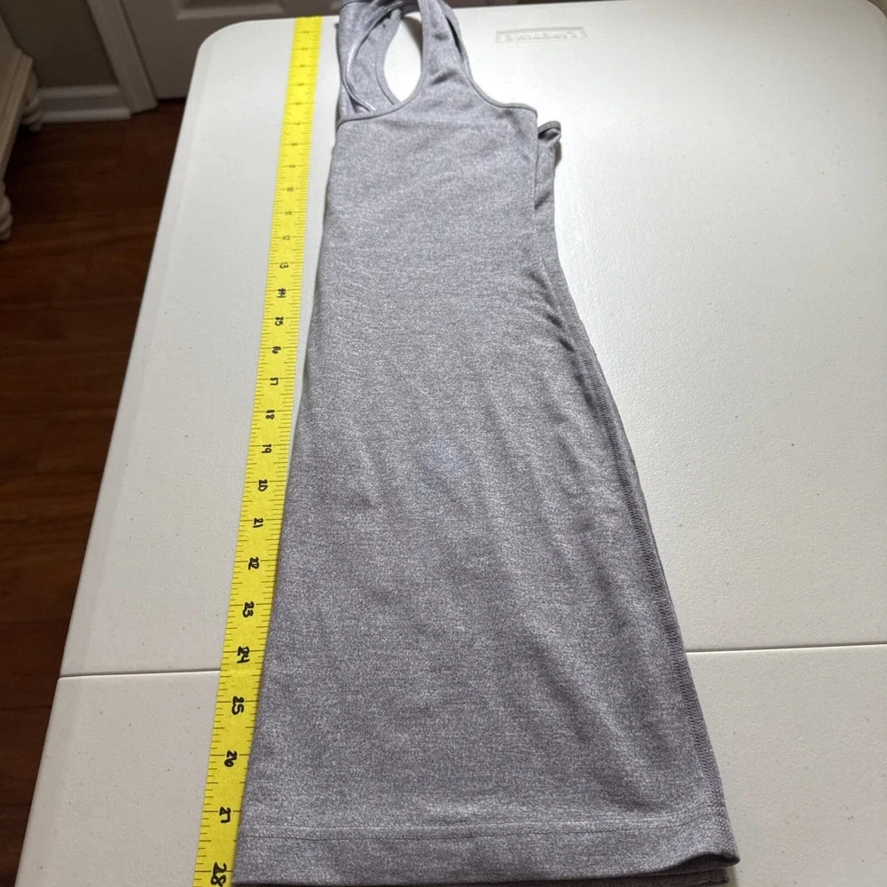 LULULEMON Cool Racerback‎ Women's Gray Heathered Top Tank Sz 4-6